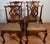1920 Antique English Chippendale Solid Mahogany Set of Six Dining Chairs Leather Seats For Sale - Image 9 of 17