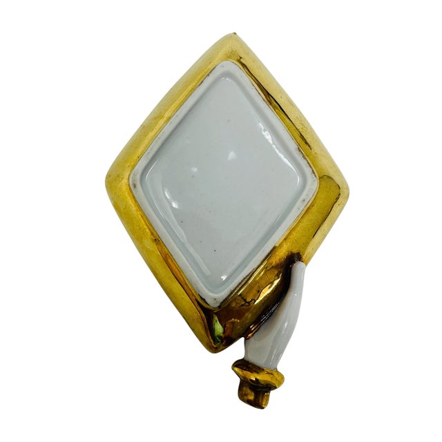 Mid-Century Hollywood Regency 22k Gold Playing Card Suit Trinket Dishes - Set of 4 For Sale - Image 12 of 15