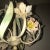 Mid Century Italian Tole Flower and Leaves Chandelier For Sale - Image 9 of 15