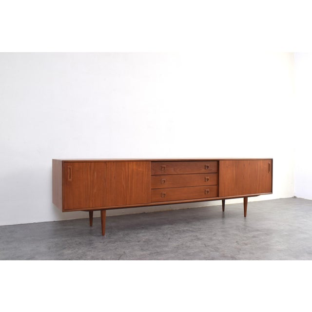 Wood Mid-Century Danish Teak Sideboard, 1960s For Sale - Image 7 of 18