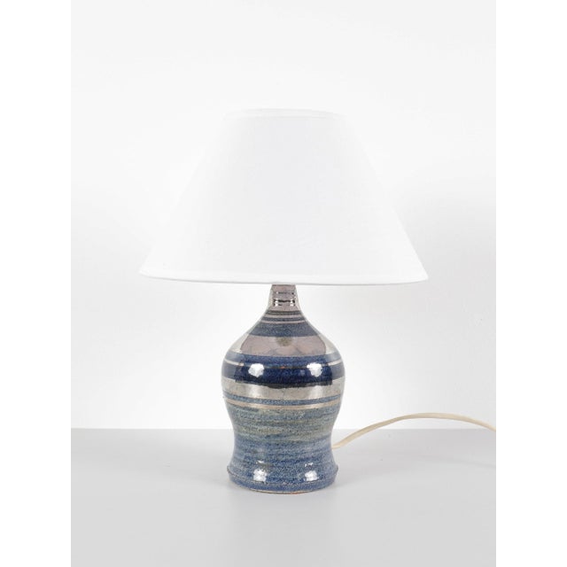 Georges pelletier (1938 - 2024) lamp france, circa 1960 ceramic signed “la roue vallauris” h: 18 cm / d: 11 cm - h...