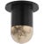 Modern Kelly Wearstler for Visual Comfort Signature Melange Mini Monopoint Flush Mount in Bronze with Alabaster For Sale - Image 3 of 3