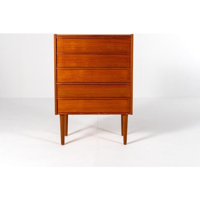 Wood Vintage Teak Chest of Drawers, 1960s For Sale - Image 7 of 14