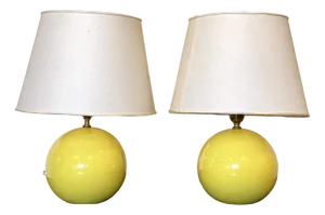 Ceramic Table Lamps, 1970s, Set of 2