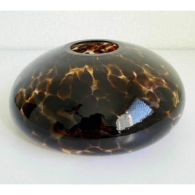 Modernist Blown Glass Tortioise Shell Bowl For Sale In Sacramento - Image 6 of 8