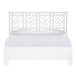 Chippendale Standard Bed California King - White For Sale