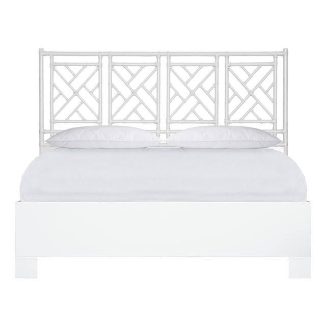 Chippendale Standard Bed California King - White For Sale