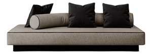 Plywood and Upholstered Divani Sofa by Dainelli Studio Atelier