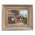 Framed Oil-on-Board Farmyard Scene in the Dusseldorf School Style, Circa Mid-Century For Sale