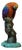 Brass Parrot Figurine – 6.7" Colorful Bird Sculpture on Tree Branch For Sale