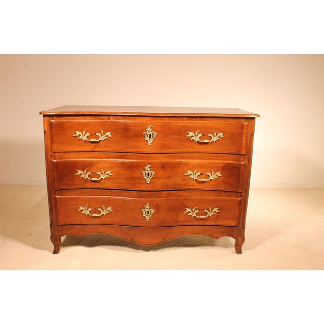 Antique French Walnut Chest of Drawers, 1700s For Sale - Image 9 of 9