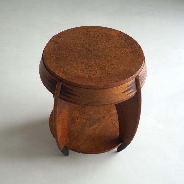 Art Deco Dutch Side Table by P.E.l. Izeren for De Genneper Molen, 1920s For Sale - Image 15 of 18