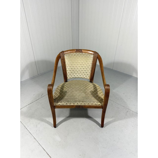 Antique Armchair in Velour, 1900s For Sale - Image 11 of 18