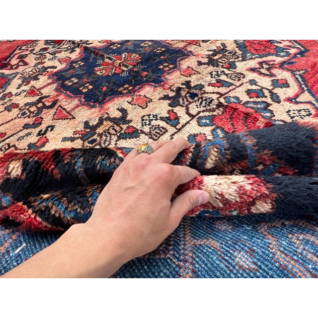 Hand Knotte Persian Karadagh Double Medallion Village Rug - 9'8" X 4'4" For Sale - Image 11 of 14