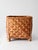 Vintage Woven Bamboo Storage Basket With Geometric Herringbone Pattern For Sale - Image 4 of 12