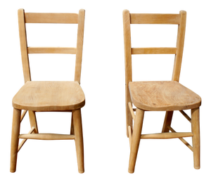 Set of Mid-Century Modern Children's Sunday School Chairs, 1940