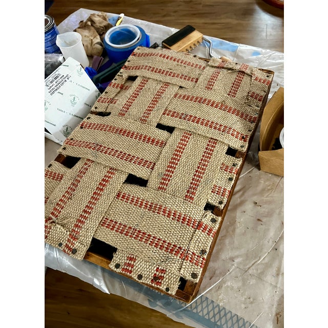 Coffee Late 19th Century Victorian Carved Oak Upholstered Storage Bench by Clark, Hunsiker & Co. For Sale - Image 8 of 13