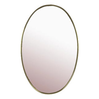 Wall Mirror in Brass, Italy, 1960s For Sale