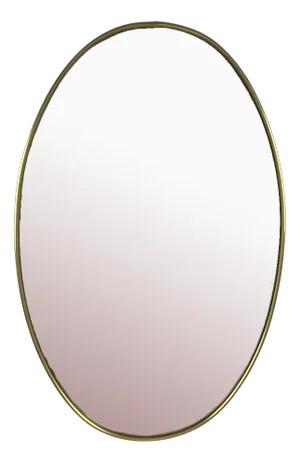 Wall Mirror in Brass, Italy, 1960s