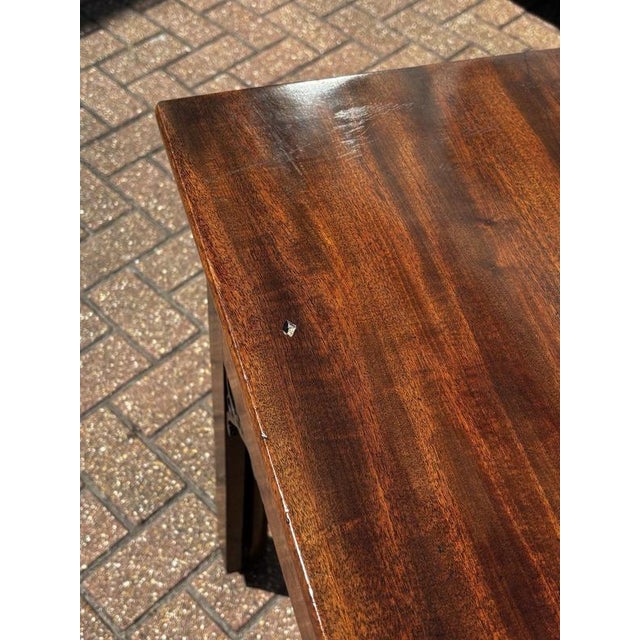 English Georgian Mahogany Architects Desk For Sale - Image 16 of 18