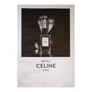 2020 French Bus Shelter Advertisement, Reptile, Celine Perfume For Sale