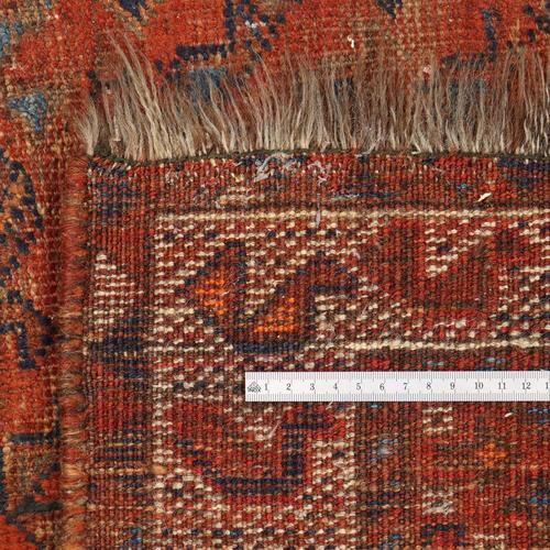 Red Shiraz Rug in Wool For Sale - Image 8 of 9