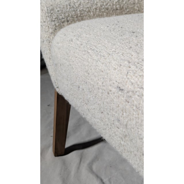 Verellen Fernando Wing Chair in Ivory Bouclé on Ash Base For Sale In San Francisco - Image 6 of 12