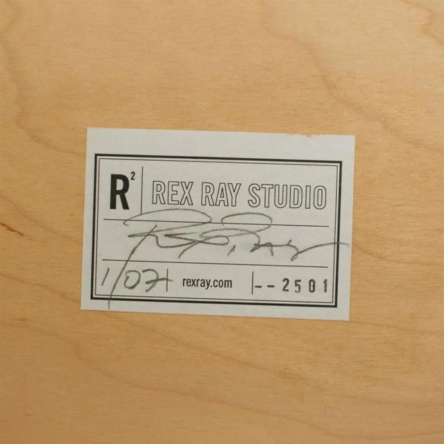 Modern Mixed-Media and Resin Collage by Rex Ray For Sale - Image 3 of 4