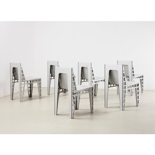 Modern Vintage Alu Chairs by Richard Hutten for Hidden Netherlands, 2000, Set of 4 For Sale - Image 3 of 16