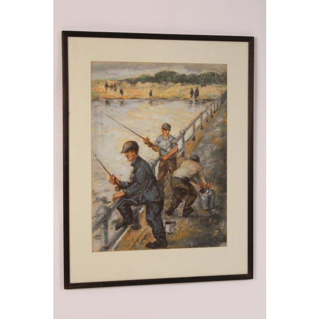 Impressionist Pastel on Paper by Julian Joseph (1882-1964) For Sale - Image 3 of 13