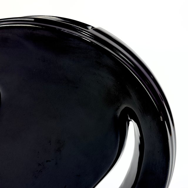 Flat & Black Postmodern Ceramic Vase Curation - Group of 5 For Sale - Image 9 of 18