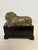 Austin Productions Vintage Austin Productions Sleeping Lion Sculpture on Wooden Base For Sale - Image 4 of 8