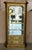 Hollywood Regency Hollywood Regency Brass Faces Dry Bar With Mirrored Interior For Sale - Image 3 of 13