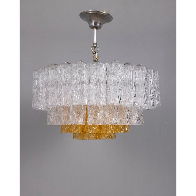 Mid-Century Modern Vintage Italian Murano Glass Chandelier, 1960s For Sale - Image 3 of 17
