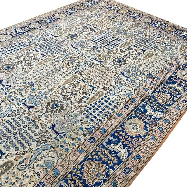 1940s Persian Tabriz Area Rug 8'4"x 12'0" For Sale In Dallas - Image 6 of 11