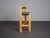 Architectural Wood and Leather Bar Stools, Netherlands, 1990s, Set of 3 For Sale - Image 4 of 11