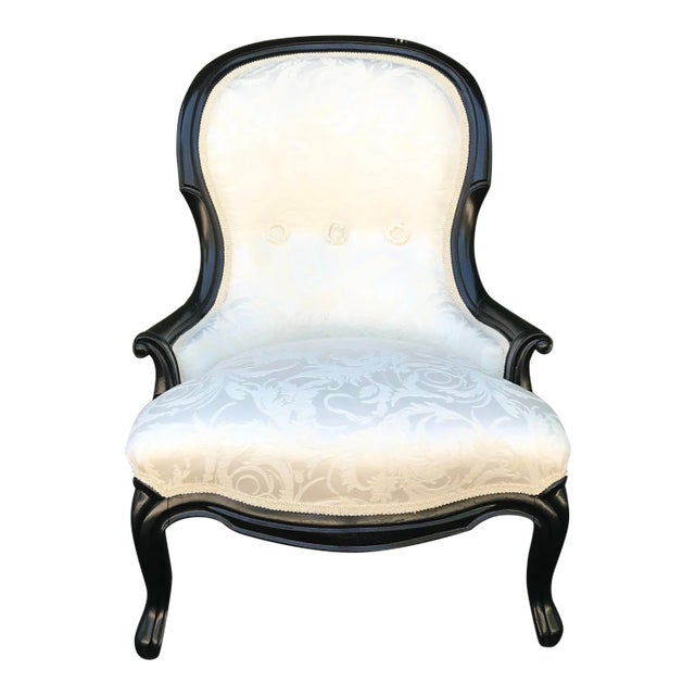 Late 19th Century Napoleon III Slipper Chair For Sale