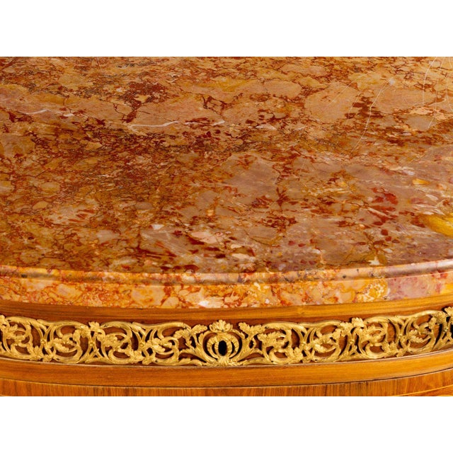 Napoleon III Style Chest of Drawers with Gilded Bronze Inlays and Applications, France, 19th Century For Sale - Image 5 of 7