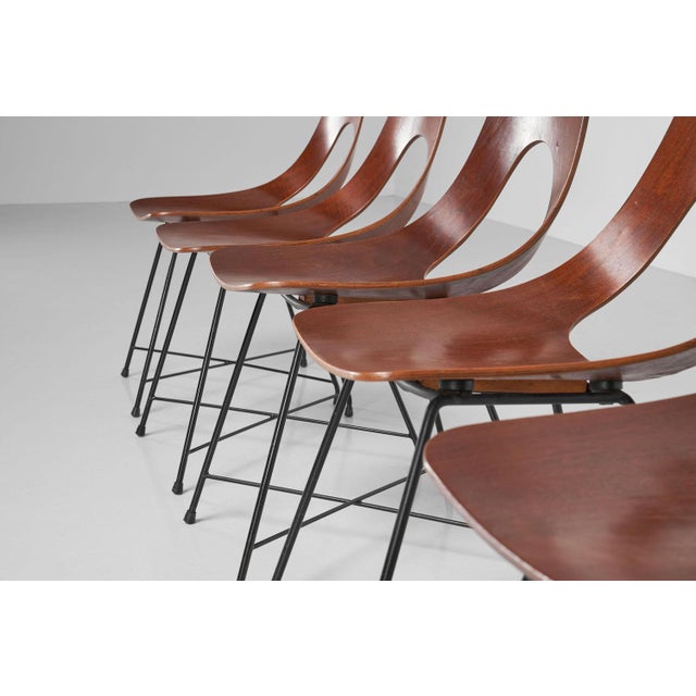 Ariston Dining Chairs by Augusto Bozzi for Saporiti, 1954, Set of 6 For Sale - Image 6 of 16