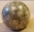 1920s Gray Marble Round Paperweight Has Been Drilled on Bottom Flat Base For Sale - Image 4 of 8