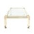 Mid-Century Rectilinear Brass & Lucite Glass Top Cocktail Table by Maison Jansen For Sale - Image 13 of 13