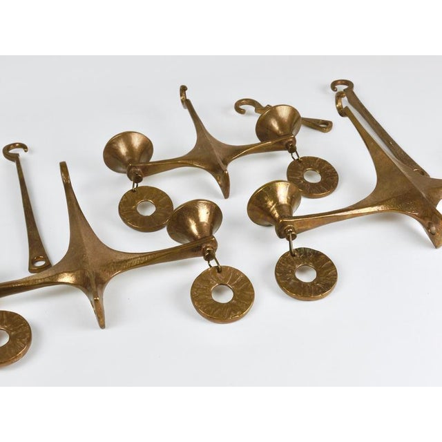 Large Brutalist Hanging Ceiling Candelabra by Michael Harjes, 1970s For Sale - Image 9 of 18