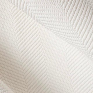 C & C Milano Fabrics - Giglio Spina Pesce - Off White - Cotton - Herringbone Stripe - 2 Yards For Sale