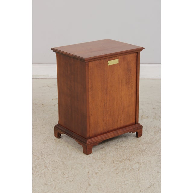 Bartley Collection Cherry Chippendale 1 Door Spice Cabinet For Sale - Image 15 of 17
