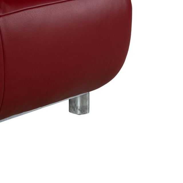 Volare Leather Two-Seater Red Manual Function Sofa from Koinor For Sale - Image 10 of 17