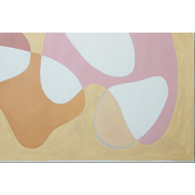 2026, Mid Century Modern Painting, Abstract Diptych in Sandy Tones, Allegory of the Cave, Acrylic Paint on Watercolor Paper by Ryan Rivadeneyra For Sale - Image 9 of 9