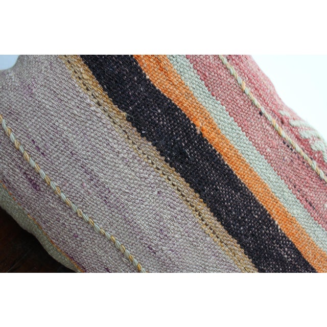 Turkish Kilim Decorative Pillow Cover - 13"x18.5" For Sale - Image 4 of 10