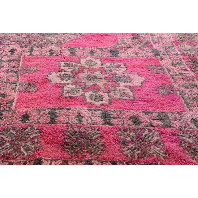 Vintage Pink Talsint Moroccan Rug, 07'00 X 11'00 For Sale In Dallas - Image 6 of 10