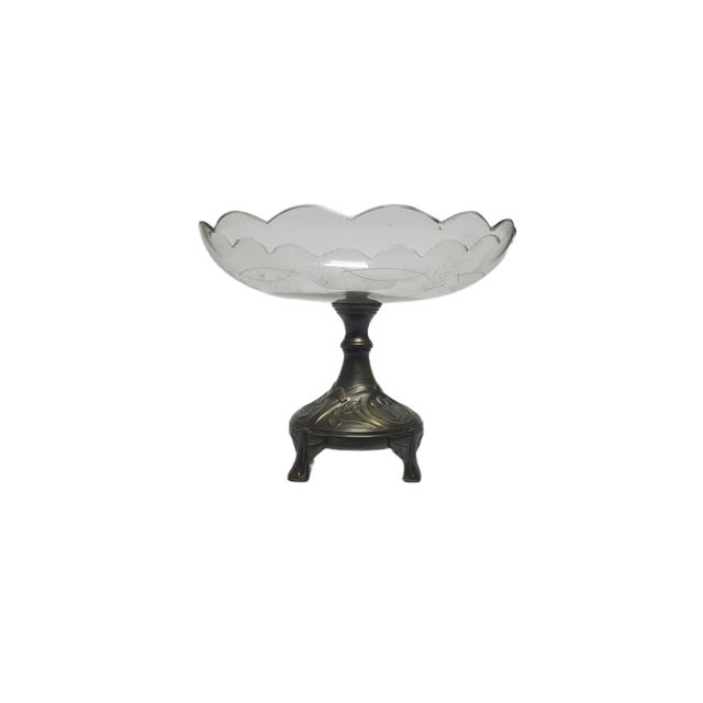 Art Nouveau Bowl on Stand, Germany, 1900s, in Very Good conditions. Designed before 1890