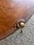 Mid-Century Modern Late 20th Century Mid-Century Brass & Patch Burl Wood Top Oval Table For Sale - Image 3 of 12